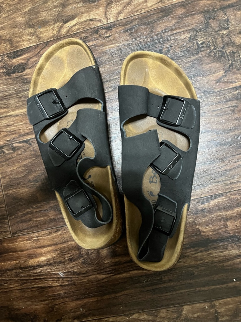 Betula by Birkenstock Black Strappy Ankle Strap Sandals - Size 11